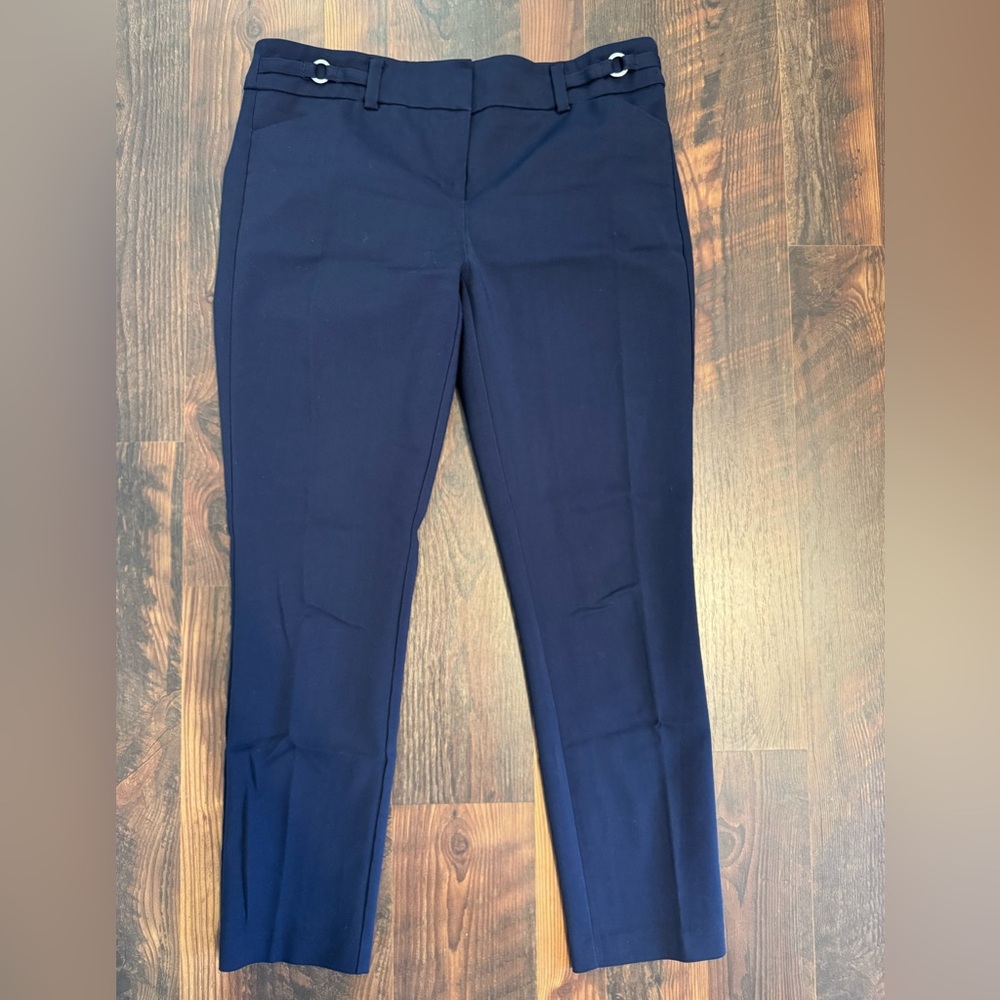 New York & Company Blue Straight Leg Pants